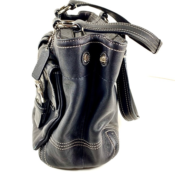 NWOT Black Bucket Leather Coach bag - Picture 5 of 11